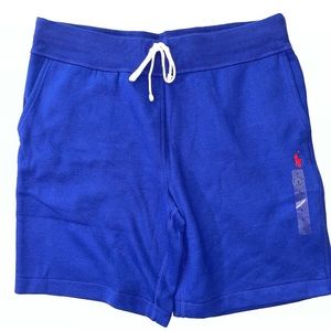 Ralph Lauren fleece shorts size large Royal blue